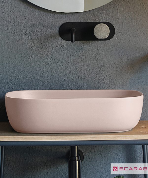 SCARABEO Glam Νιπτήρας Antique Pink 56x39cm 1804-810-0