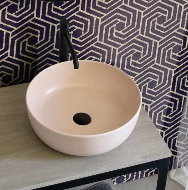 SCARABEO Glam Νιπτήρας Antique Pink Φ33cm 1808-810-0