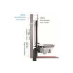 Wisa Slim Plus Καζανάκι Εντοιχισμού Γυψοσανίδας 50cm 2920-30273