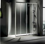 DEVON Flow Slider 2+2 Καμπίνα Ντουζιέρας Chrome (167-171)cm x h195cm Με 2 Σταθερά και 2 Συρόμενα Φύλλα-0