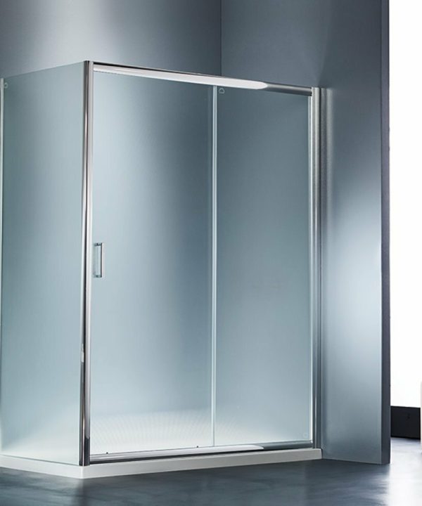 STARLET Slider 1+1 Καμπίνα Ντουζιέρας Fabric Chrome (107-111)cm x h180cm Με 1 Σταθερό και 1 Συρόμενο Φύλλο-0