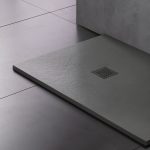 SIRENE Slate Ντουζιέρα Cast Marble Χυτό Μάρμαρο 160x80xh2,8cm Beton Matt S16080-411-0