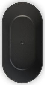 SIRENE Cusco Cast Marble 165x85cm Μπανιέρα Ελεύθερης Τοποθέτησης Black Matt CUS16585-401-0