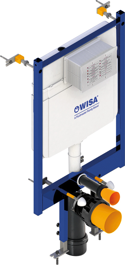 Wisa Slim 90 Καζανάκι Εντοιχισμού Μονότουβλο Για Κρεμαστή Λεκάνη / Έξοδος Κάτω 2851-0