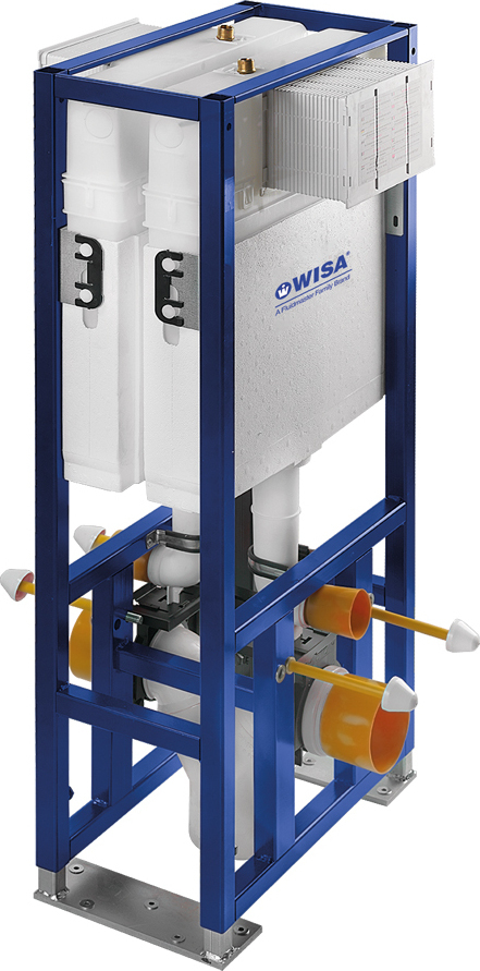 Wisa Slim Twin 2 Αυτόνομα Καζανάκια Εντοιχισμού Σε 1 Σκελετό Ελεύθερης Τοποθέτησης 2918-0