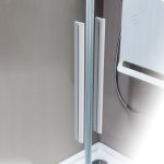 DEVON Flow Slider 2+2 Καμπίνα Ντουζιέρας White Matt (167-171)cm x h195cm Με 2 Σταθερά και 2 Συρόμενα Φύλλα-30398