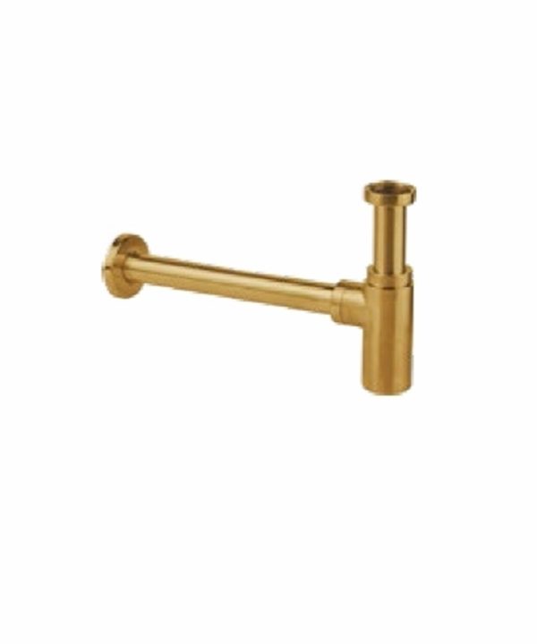 LA TORRE Elle Σιφώνι Με Αποσπώμενο Πώμα Καθαρισμού ΙΝΟΧ 316 Gold Brushed PVD N0262-211-0