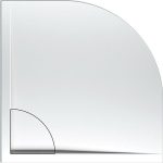 SIRENE Flow Ακρυλική Ντουζιέρα 80x80xh5cm FQ8080-300-0