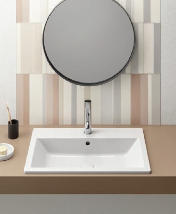 GSI Kube-X Νιπτήρας White 58x40cm 9433-300-0