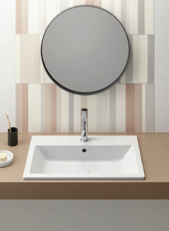 GSI Kube-X Νιπτήρας White 58x40cm 9433-300-0