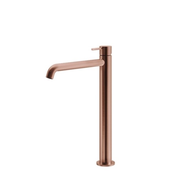 LA TORRE Elle Μπαταρία Νιπτήρος Υψηλή ΙΝΟΧ 316 Rose Gold Brushed PVD 35016-811-0