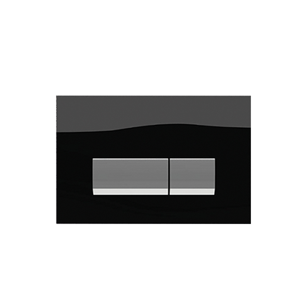 WISA Vivente Πλακέτα Χειρισμού Για Καζανάκι Εντοιχισμού Easy Touch Black Glass/Chrome F390-400-0