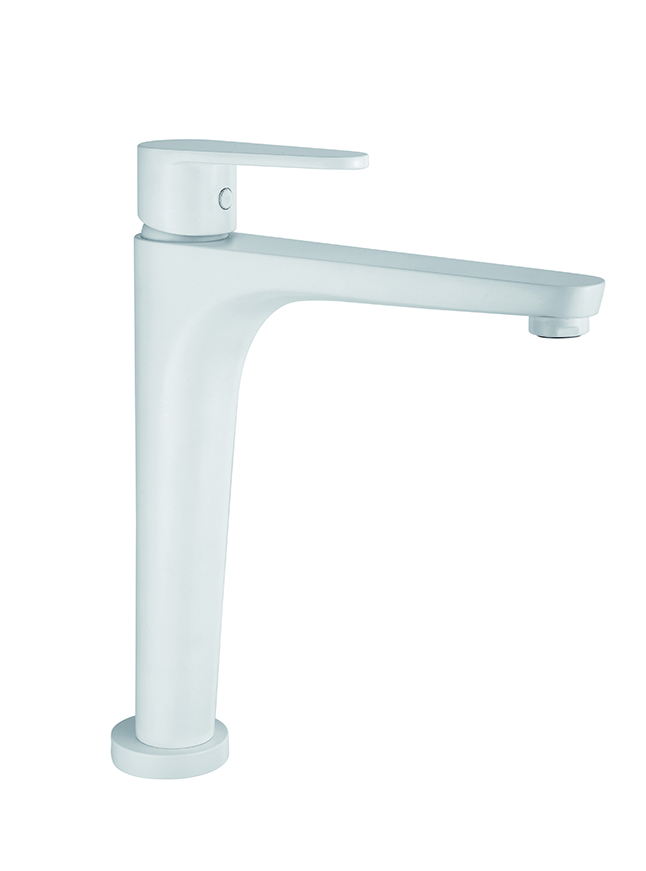 Fiore Kera Αναμεικτική Μπαταρία Νιπτήρος Με Βαλβίδα Κλικ Κλακ Ματ Λευκό 88BB5514-0