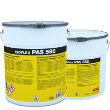 ISOMAT ISOFLEX-PAS 580 Ψυχρή Πολυουρία, Επαλειφόμενη Στεγανωτική Μεμβράνη 2 Συστατικών Λευκό 15kg-0