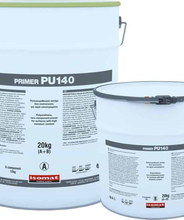 ISOMAT PRIMER-PU 140 Πολυουρεθανικό Αστάρι 2 Συστατικών Για Υγρά Υποστρώματα 4KG-0