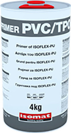 ISOMAT PRIMER PVC/TPO Ταχείας Δράσης, Λεπτόρρευστο, Ενός Συστατικού, Ενισχυτικό Πρόσφυσης Στεγανωτικών Μεμβρανών PVC ή TPO Υποκίτρινο 4KG-0