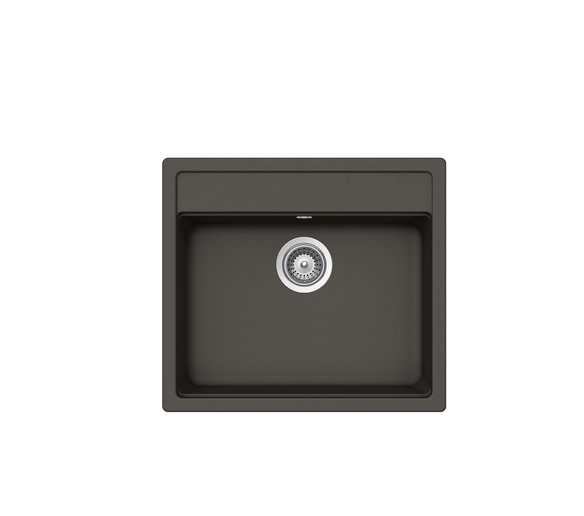 Schock Cristalite Manhattan Ένθετος Νεροχύτης από Συνθετικό Γρανίτη Μ57xΠ51cm Asphalt-0