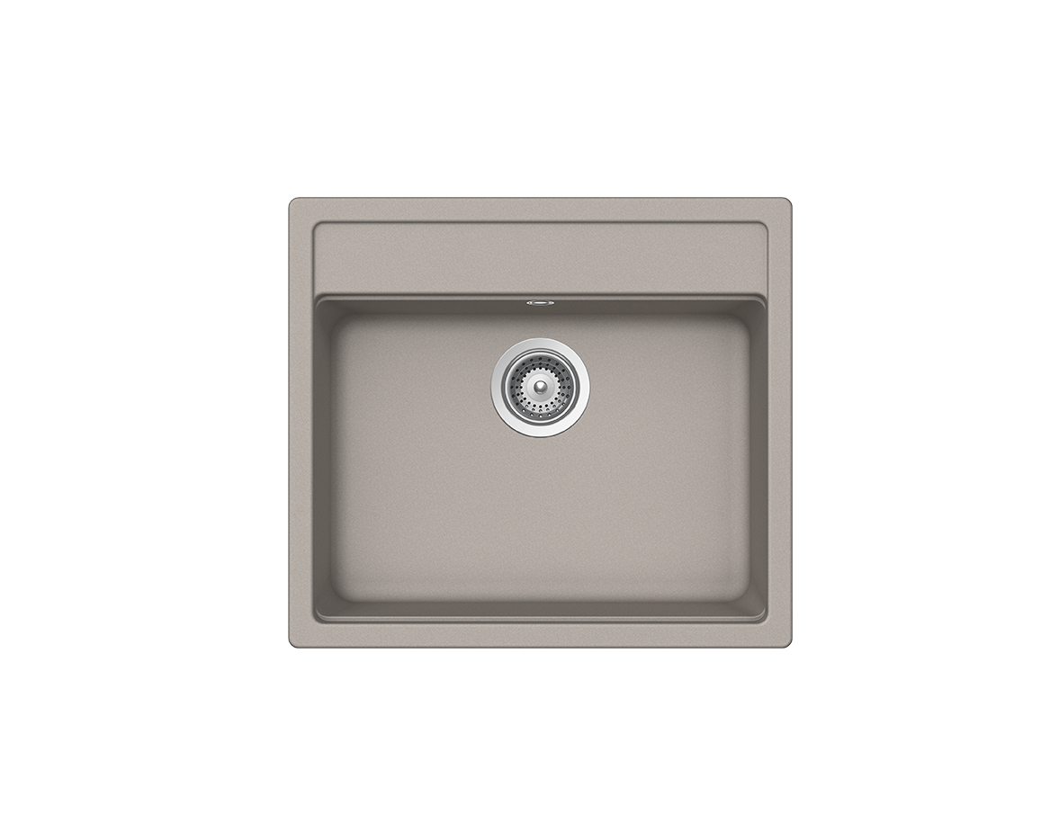 Schock Cristalite Manhattan Ένθετος Νεροχύτης από Συνθετικό Γρανίτη Μ57xΠ51cm Concrete-0