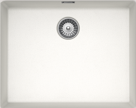 Schock Cristalite Manhattan Υποκαθήμενος Νεροχύτης από Συνθετικό Γρανίτη Μ55.6xΠ45.6cm Superwhite-0