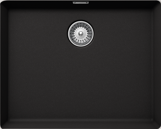 Schock Cristalite Manhattan Υποκαθήμενος Νεροχύτης από Συνθετικό Γρανίτη Μ55.6xΠ45.6cm Nero-0