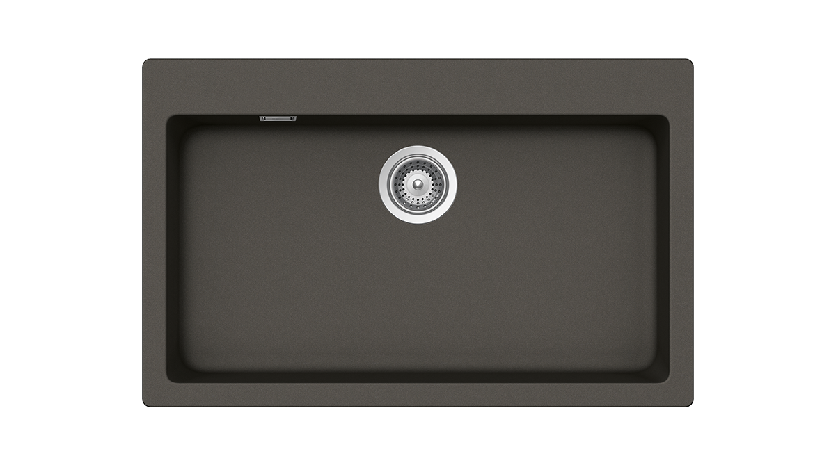 Schock Cristalite Manhattan Ένθετος Νεροχύτης Από Συνθετικό Γρανίτη Μ79xΠ50cm Asphalt-0