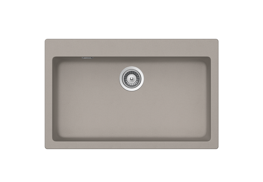 Schock Cristalite Manhattan Ένθετος Νεροχύτης Από Συνθετικό Γρανίτη Μ79xΠ50cm Concrete Beton-0