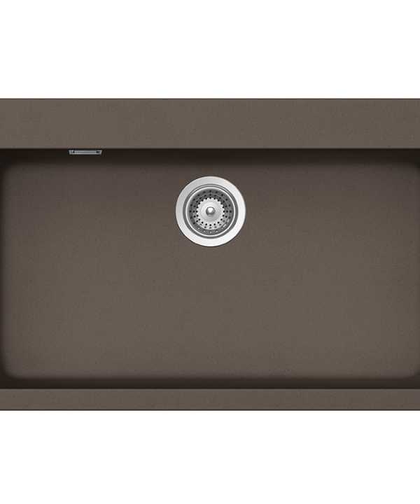 Schock Cristalite Manhattan Ένθετος Νεροχύτης Από Συνθετικό Γρανίτη Μ79xΠ50cm Mocha-0