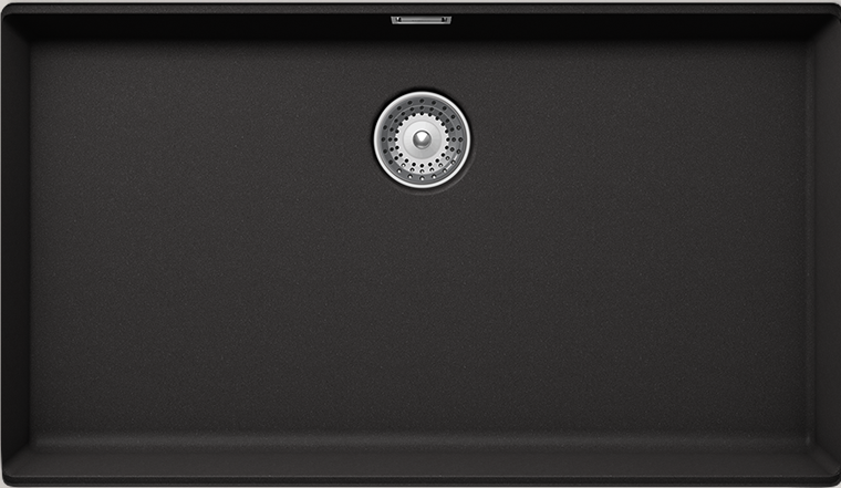 Schock Cristalite Manhattan Υποκαθήμενος Νεροχύτης από Συνθετικό Γρανίτη Μ75xΠ45.6cm Nero-0