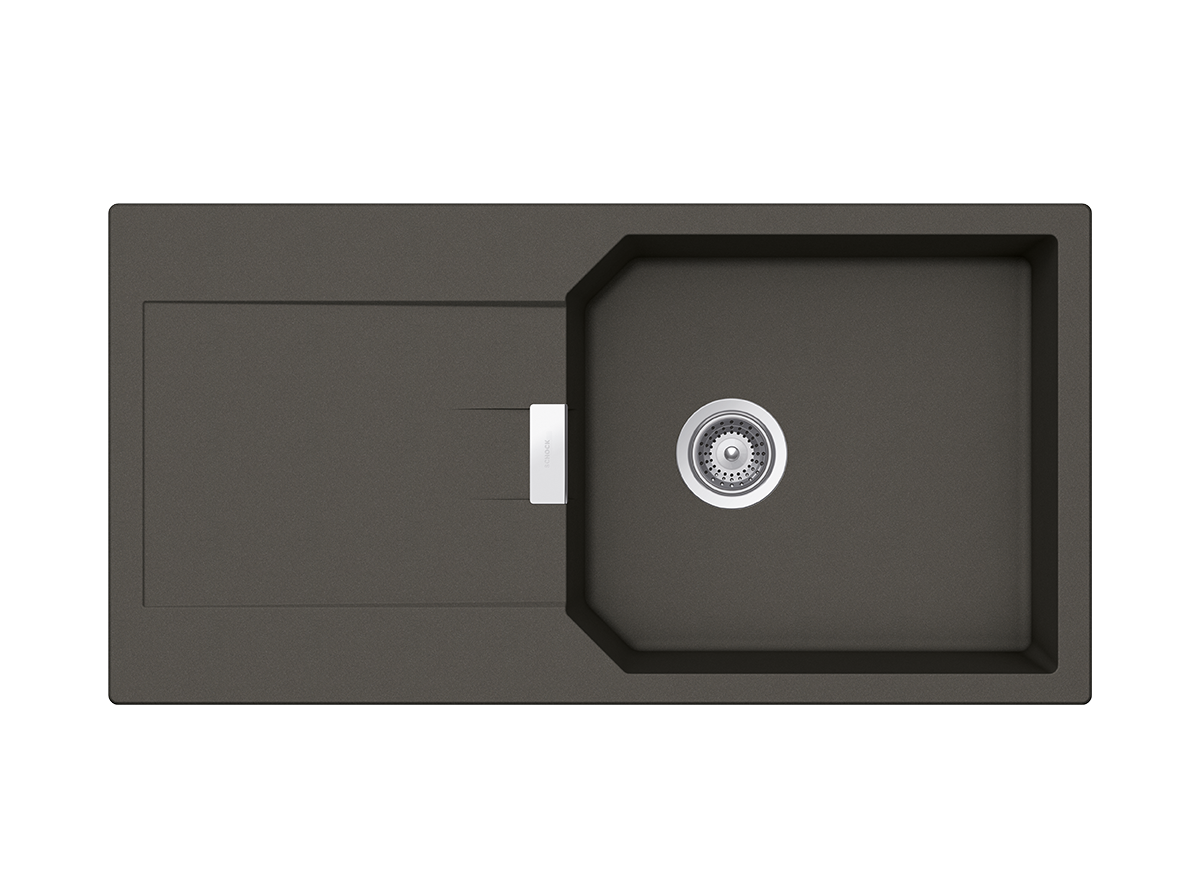 Schock Cristalite Manhattan Ένθετος Νεροχύτης Από Συνθετικό Γρανίτη Μ100xΠ51cm Asphalt-0