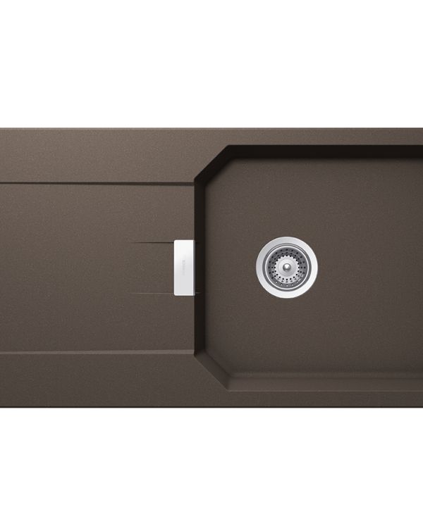 Schock Cristalite Manhattan Ένθετος Νεροχύτης Από Συνθετικό Γρανίτη Μ100xΠ51cm Mocha-0