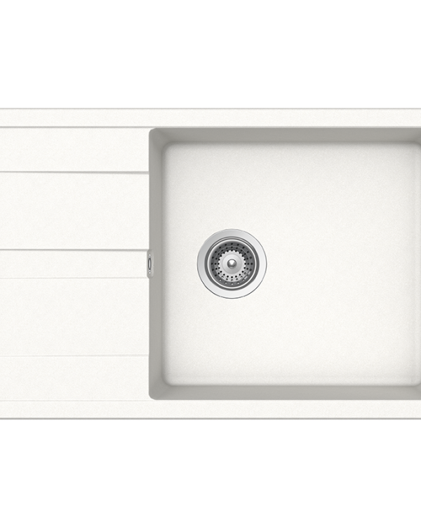 Schock Cristalite Manhattan Ένθετος Νεροχύτης από Συνθετικό Γρανίτη Μ78xΠ50cm Superwhite-0