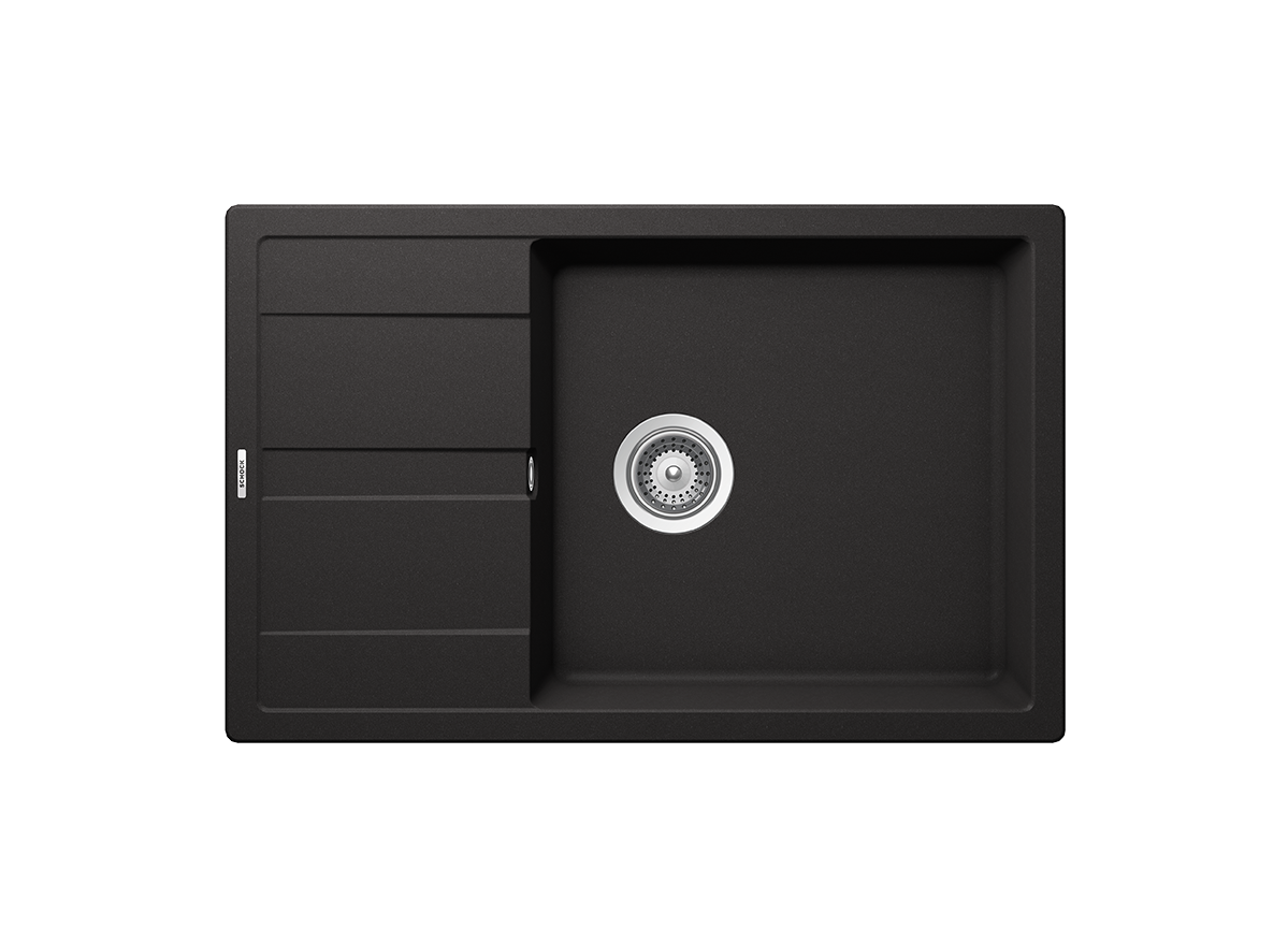 Schock Cristalite Manhattan Ένθετος Νεροχύτης από Συνθετικό Γρανίτη Μ78xΠ50cm Nero-0