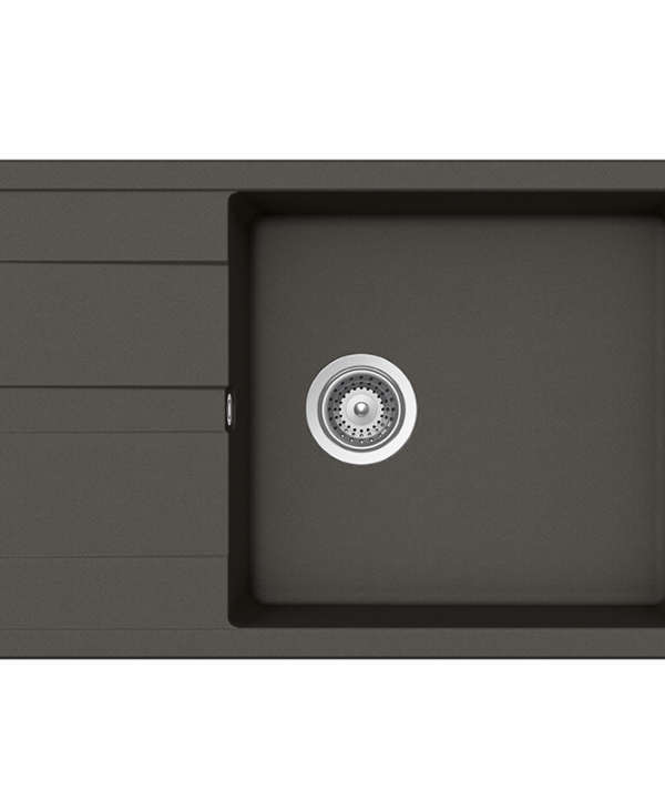 Schock Cristalite Manhattan Ένθετος Νεροχύτης από Συνθετικό Γρανίτη Μ78xΠ50cm Asphalt-0