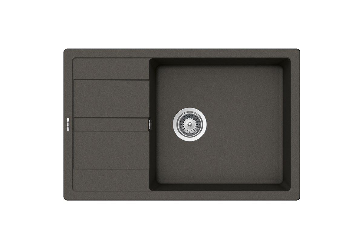 Schock Cristalite Manhattan Ένθετος Νεροχύτης από Συνθετικό Γρανίτη Μ78xΠ50cm Asphalt-0