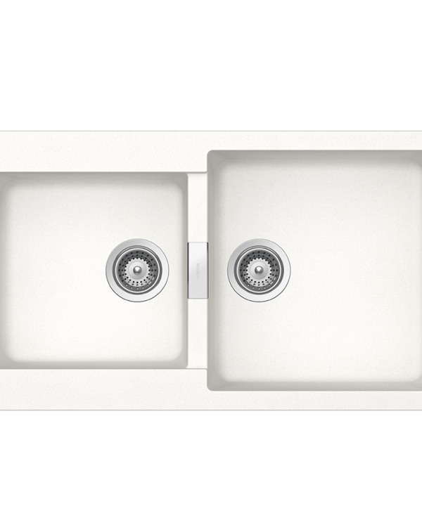 Schock Cristalite Manhattan Ένθετος Νεροχύτης από Συνθετικό Γρανίτη Μ86xΠ50cm Superwhite-0