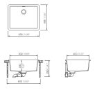 Schock Cristalite Manhattan Υποκαθήμενος Νεροχύτης από Συνθετικό Γρανίτη Μ55.6xΠ45.6cm Concrete Beton-31937