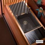 Schock Cristalite Manhattan Ένθετος Νεροχύτης Από Συνθετικό Γρανίτη Μ100xΠ51cm Mocha-31882