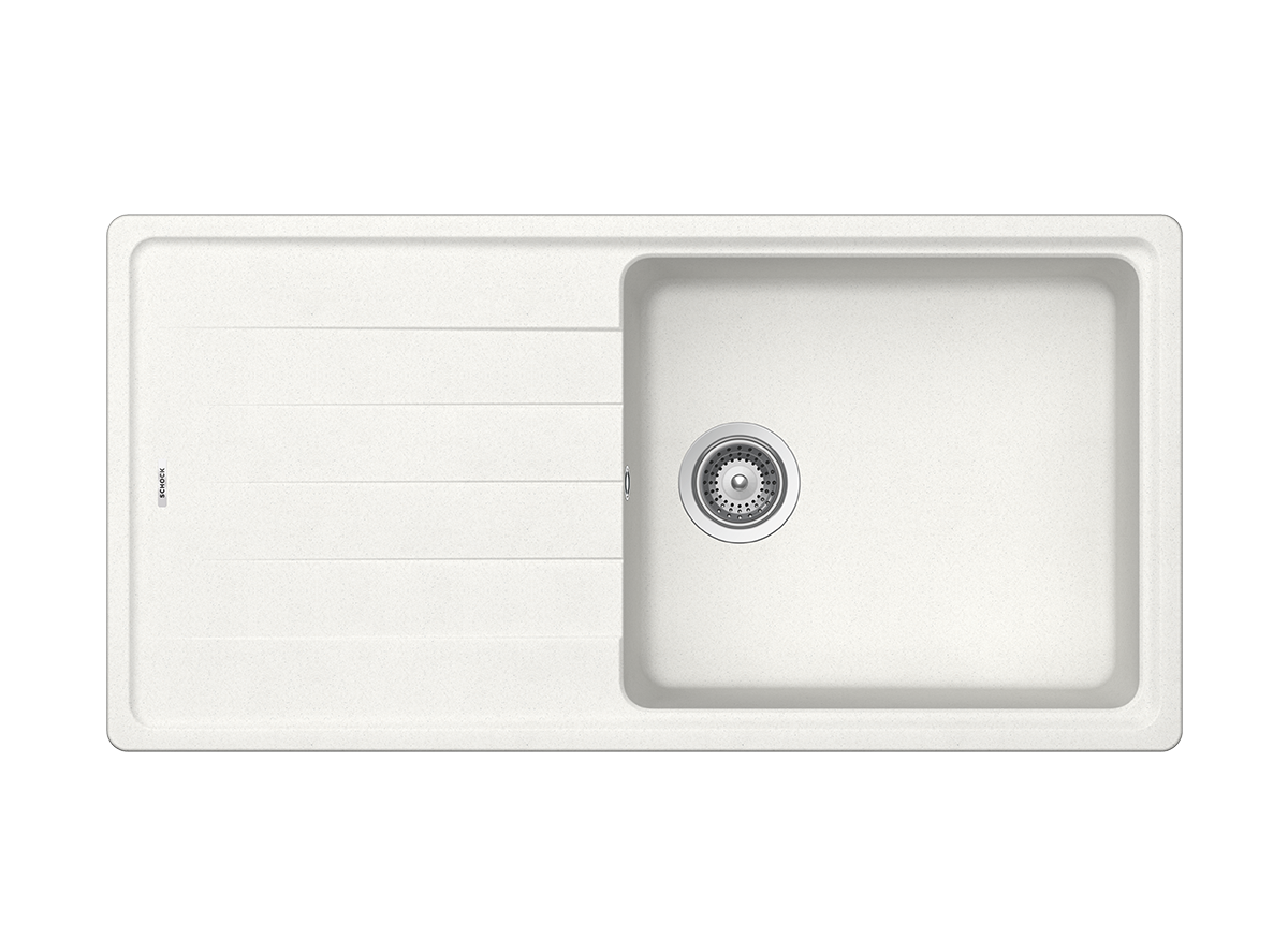 Schock Cristalite Element Ένθετος Νεροχύτης από Συνθετικό Γρανίτη Μ100xΠ50cm Superwhite-0