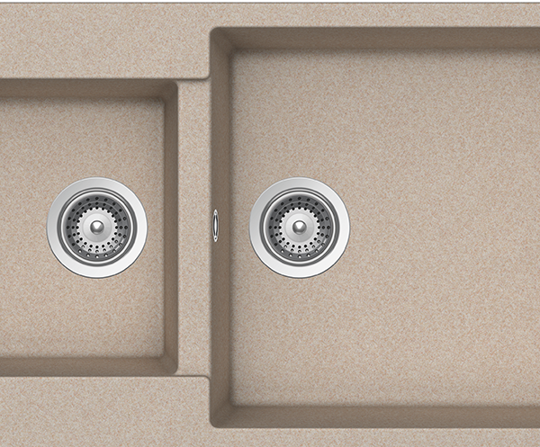 Schock Cristalite Element Ένθετος Νεροχύτης από Συνθετικό Γρανίτη Μ86xΠ50cm Sabbia-0