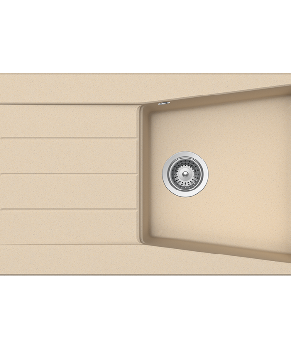 Schock Cristalite City Ένθετος Νεροχύτης από Συνθετικό Γρανίτη Μ86xΠ50cm Moonstone-0