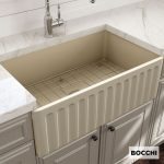 Bocchi Νεροχύτης Πορσελάνης Επικαθήμενος Με 1 Γούρνα (76x46)cm Jasmime Matt 1602-521-32148