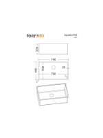 Fortino Squadro PVD Υποκαθήμενος Νεροχύτης Inox Brushed Μ74xΠ44cm Gold Brushed PVD-32167