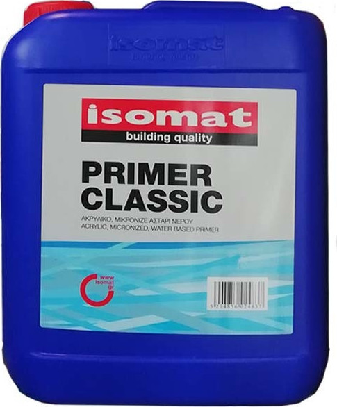ISOMAT PRIMER-CLASSIC Ακρυλικό Μικρονιζέ Αστάρι Νερού 10Lt-0