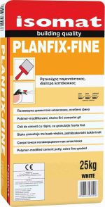 ISOMAT PLANFIX-FINE Ιδιαίτερα Λεπτόκοκκος, Ρητινούχος Τσιμεντόστοκος Λευκό 5KG-0