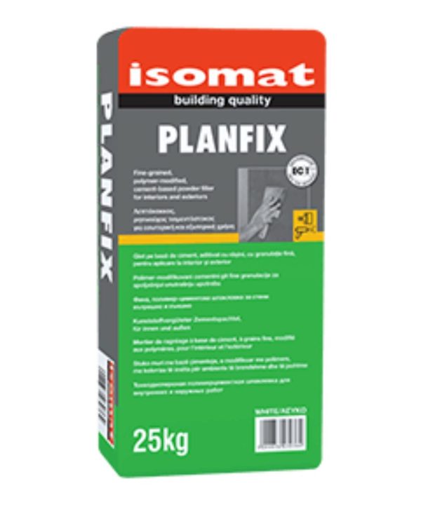 ISOMAT PLANFIX Λεπτόκοκκος, Rητινούχος Tσιμεντόστοκος Γκρι 25KG-0