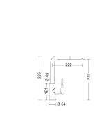 Eurorama Μπαταρία Κουζίνας Πάγκου Inox Ασημί 702609-32405