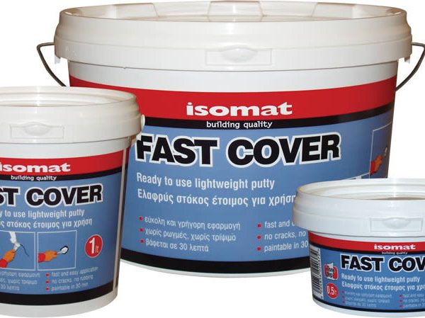 ISOMAT FAST-COVER Ακρυλικός, Ελαφρύς, Έτοιμος Προς Χρήση Στόκος 5LT-0