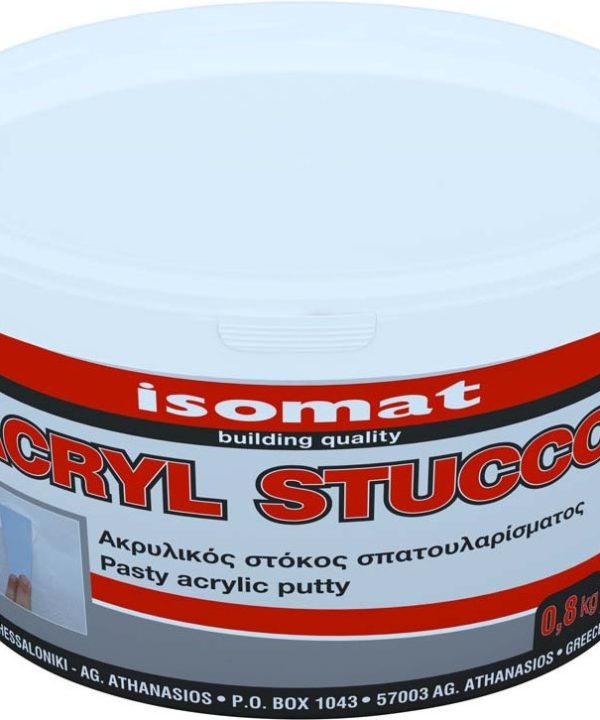 ISOMAT ACRYL-STUCCO Aκρυλικός, Έτοιμος Προς Χρήση Στόκος Σπατουλαρίσματος Λευκό 400g-0