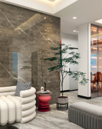 Marble Bamboo Wall Panel Καφέ Μάρμαρο GH-33-32663