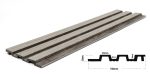 New Plan PS Panel Με 3D Πηχάκια 02/116 Piano Διαστάσεις Σανίδας 12/122/2900mm Grey Oak/ Rust-32767